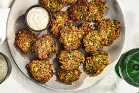 vegetable patties on a plate