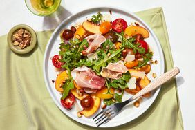 Tomato & Peach Salad with Serrano Ham