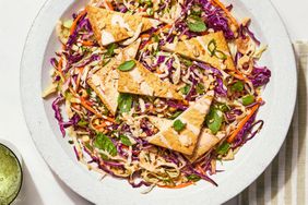 Tofu & Cabbage Salad with Coconut Dressing