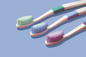 group of toothbrushes