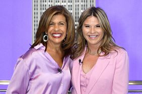 APRIL 08: Hoda Kotb and Jenna Bush Hager at The Empire State Building on April 08, 2024 in New York City. (Photo by Eugene Gologursky/Getty Images for Empire State Realty Trust)