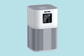 The Vewior Air Purifier on a blue background