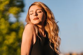 blond woman with wavy hair